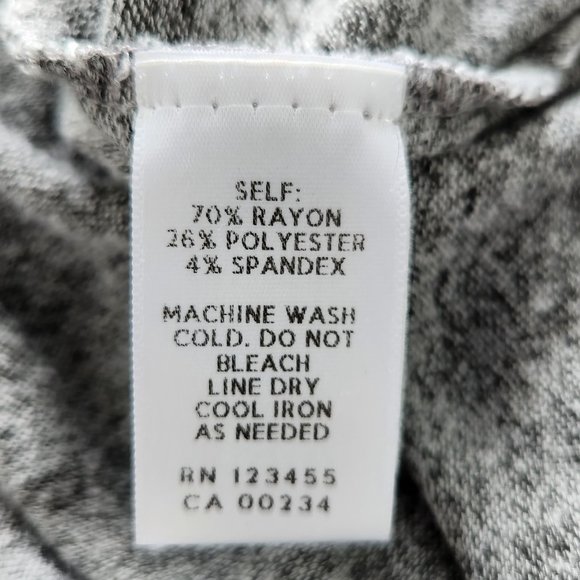 COPY - Wrapped Gray Long Sleeve Top Design Lab - Picture 8 of 10